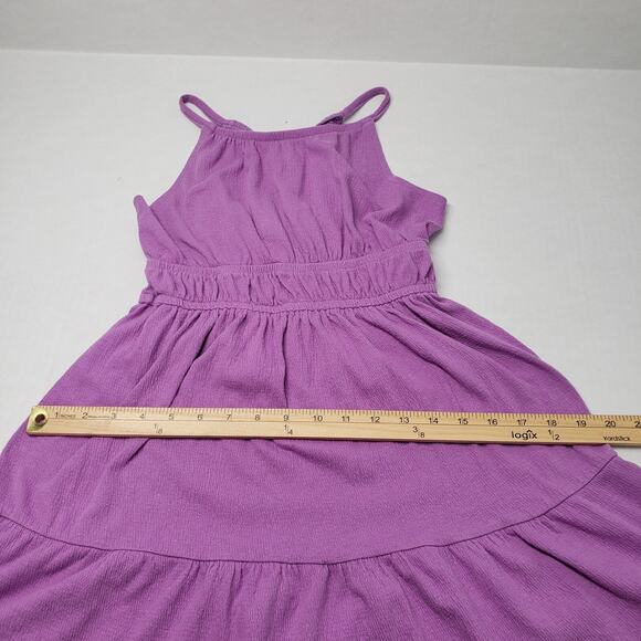 Carter's Knit Gauze Dress Girls 10/10A Purple Sleeveless Casual Bohemian Beach - Picture 6 of 16